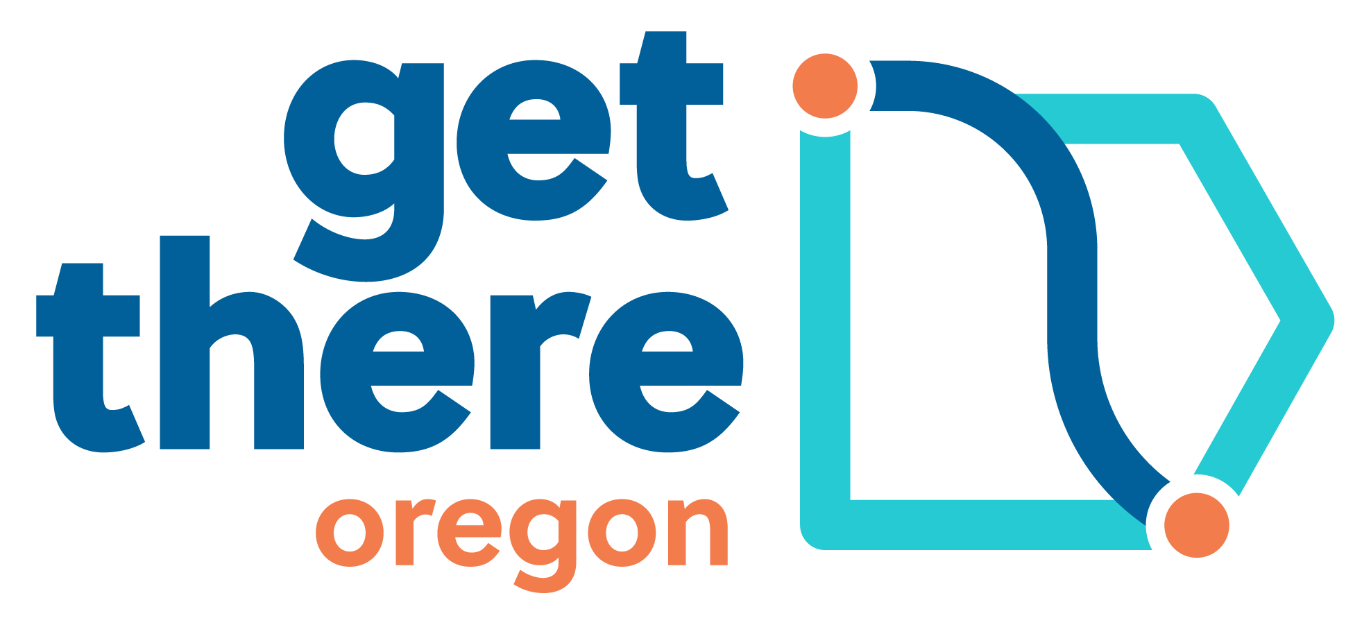 Stacked Get There Oregon logo